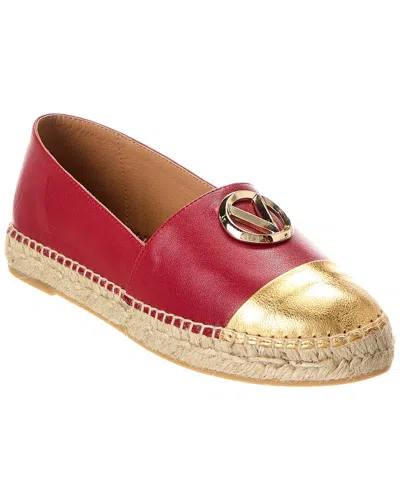 VALENTINO BY MARIO VALENTINO PINETA LEATHER ESPADRILLE