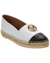 Valentino By Mario Valentino Women's Pineta Leather Espadrilles In White
