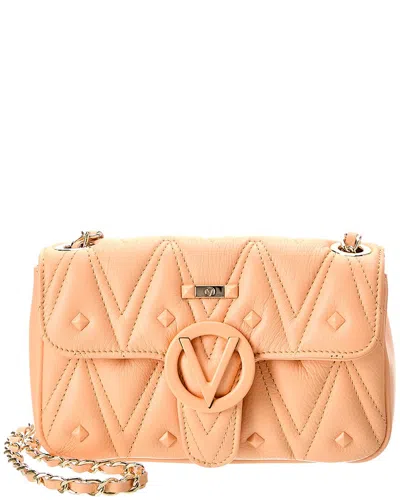 Valentino By Mario Valentino Poisson Diamond Leather Crossbody In Orange