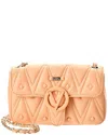 Valentino By Mario Valentino Poisson Diamond Leather Crossbody In Orange