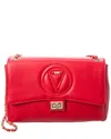 Valentino By Mario Valentino Posh Signature Leather Shoulder Bag In Red