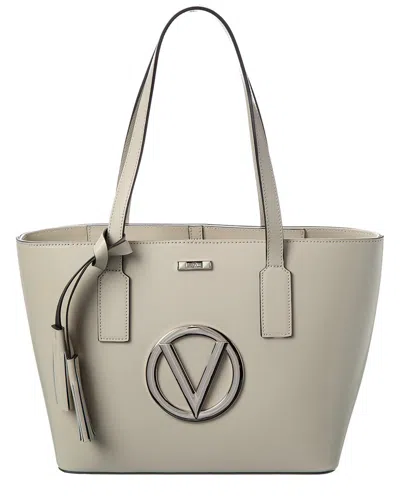 Valentino By Mario Valentino Prince Forever Leather Tote In Gray