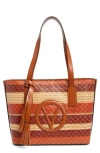 Valentino By Mario Valentino Prince Tresse Tote Bag In Brown