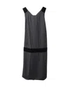 Valentino By Mario Valentino Red Valentino Backless Mini Dress With Velvet Bow In Grey Polyester In Grey