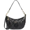 Valentino By Mario Valentino Sabrine Diamond Quilted Shoulder Bag In Black