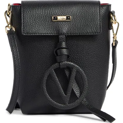 Valentino By Mario Valentino Salma Medallion Crossbody Bag In Black