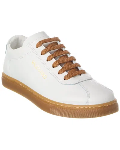 Valentino By Mario Valentino Sandy Leather Sneaker In White