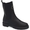 Valentino By Mario Valentino Senna Lug Sole Boot In Black