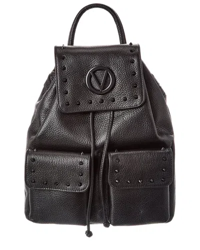 Valentino By Mario Valentino Simeon Preciosa Leather Backpack In Black