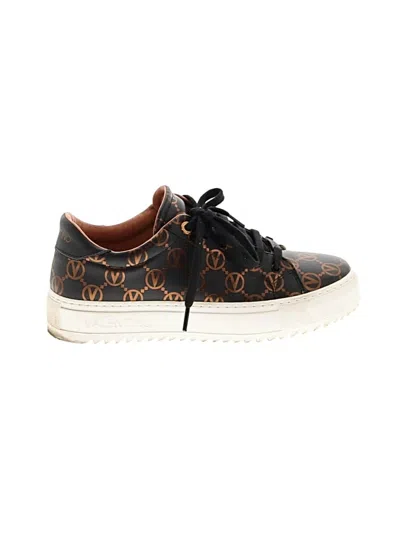 Pre-owned Valentino By Mario Valentino Sneakers In Black