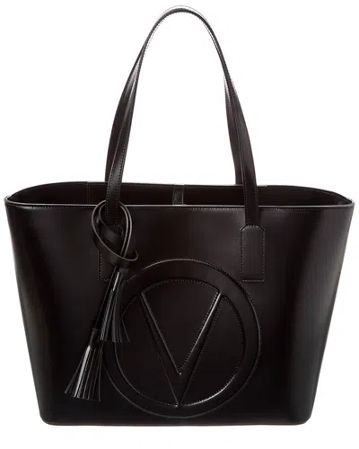 Valentino By Mario Valentino Soho Broderie Leather Tote In Black