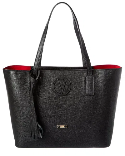 Valentino By Mario Valentino Soho Medallion Leather Tote In Black