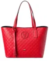 Valentino By Mario Valentino Soho Medallion Leather Tote In Red