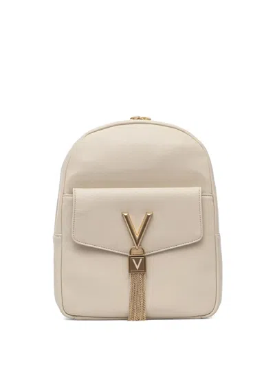 Valentino By Mario Valentino Stella Logo-plaque Backpack In Neutral