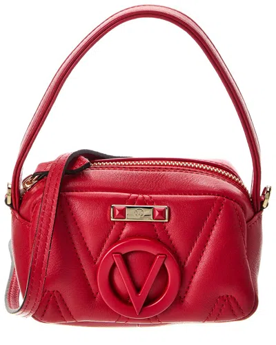 Valentino By Mario Valentino Tinette Diamond Leather Shoulder Bag In Red
