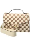 Valentino By Mario Valentino Titti Monogram Leather Satchel