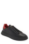 Valentino By Mario Valentino Tommy Low Top Sneaker In Black Amaranto