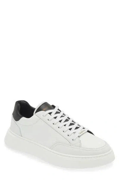 Valentino By Mario Valentino Tommy Low Top Sneaker In White Black