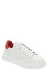 Valentino By Mario Valentino Tommy Low Top Sneaker In White Red