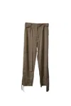 Valentino By Mario Valentino Valentino Belted Pants In Beige Viscose In Beige