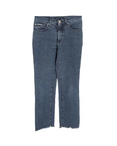 Valentino By Mario Valentino Valentino Boyfriend Jeans In Blue Denim