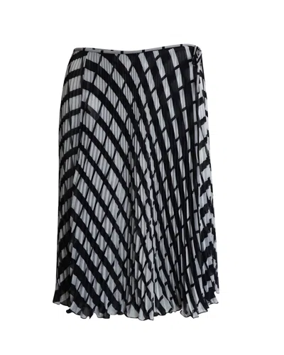 Valentino By Mario Valentino Valentino Pleated Midi Skirt In Multicolor Polyester