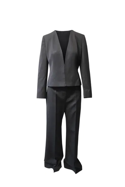 Valentino By Mario Valentino Valentino Trouser Suit Set In Black Virgin Wool