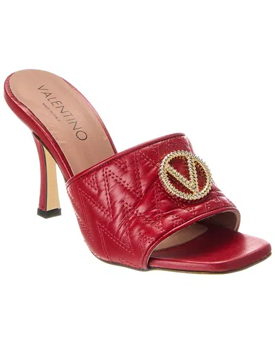 Valentino By Mario Valentino Venere Leather Sandal In Red