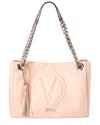 Valentino By Mario Valentino Verra Signature Leather Shoulder Bag In Pink