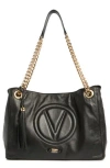 Valentino By Mario Valentino Verra Signature Leather Tote Bag In Black