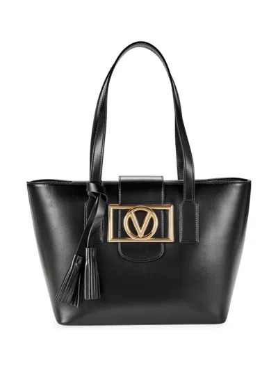 VALENTINO BY MARIO VALENTINO WOMEN'S DELPHINE LOGO LEATHER TOTE