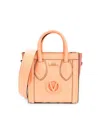 Valentino By Mario Valentino Women's Eva Leather Two-way Tote In Peach Blush