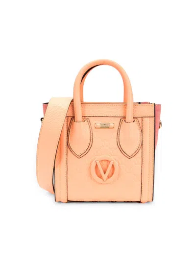 Valentino By Mario Valentino Women's Eva Leather Two-way Tote In Peach Blush