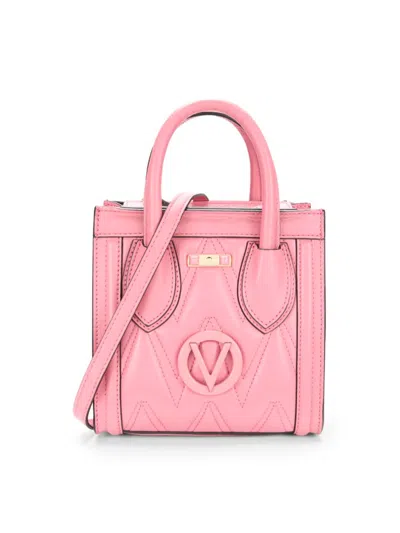 Valentino By Mario Valentino Women's Eva Logo Quilted Leather Top ...