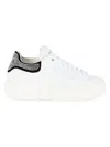 Valentino By Mario Valentino Fresia Low Top Sneaker In White Black