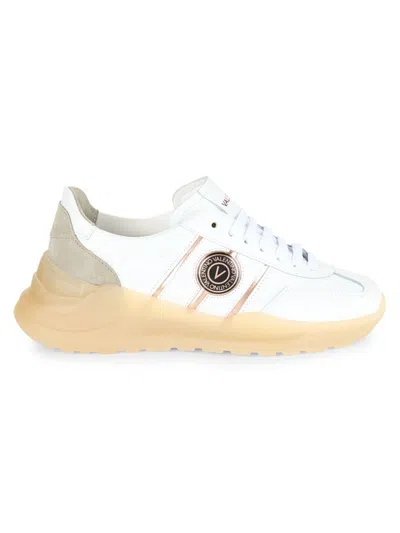 Valentino By Mario Valentino Women's Giovanna Leather & Suede Low Top Sneakers In White