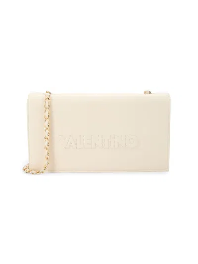 Valentino By Mario Valentino Women's Lena Logo Leather Crossbody Bag In Warm Milk