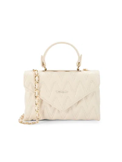 Valentino By Mario Valentino Women's Lynn Quilted Leather Top Handle Bag In White