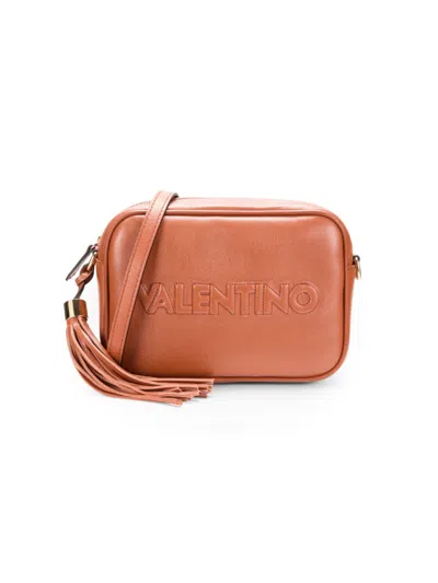 Valentino By Mario Valentino Women's Mia Logo Leather Crossbody Bag In Umber
