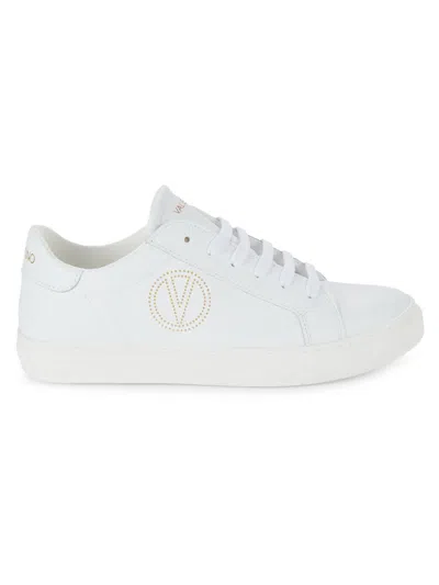 Valentino By Mario Valentino Women's Petra Leather Sneakers In White