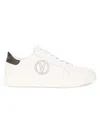 Valentino By Mario Valentino Women's Petra Leather Sneakers In White Black