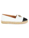 Valentino By Mario Valentino Women's Pineta Leather Espadrilles In White