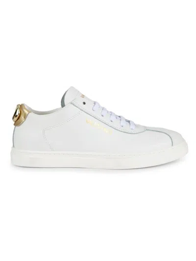 Valentino By Mario Valentino Women's Sandy Leather Low-top Sneakers In White Gold