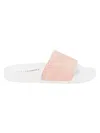 Valentino By Mario Valentino Women's Sibilla Perforated Leather Slides In Pink