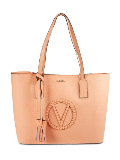 Valentino By Mario Valentino Women's Soho Rock Logo Leather Tote Bag In Peach Blush