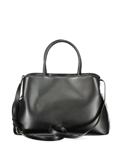 Valentino By Mario Valentino Woven-design Tote Bag In Black