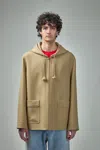 Valentino Caban Double Notturno Jacket In Brown
