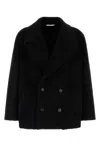 Valentino Black Two Button Placket Coat