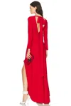 Valentino Cady Couture Gown In Red