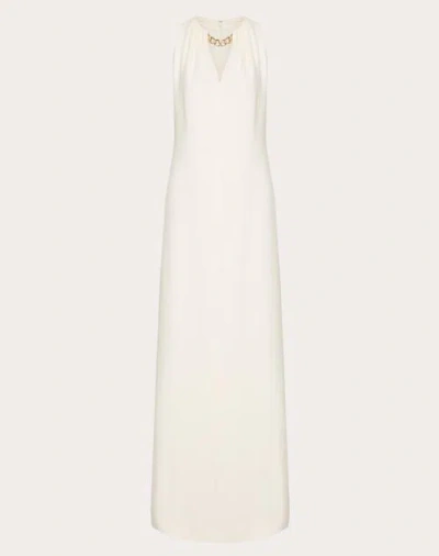 Valentino Cady Couture Gown Woman Ivory 42 In White